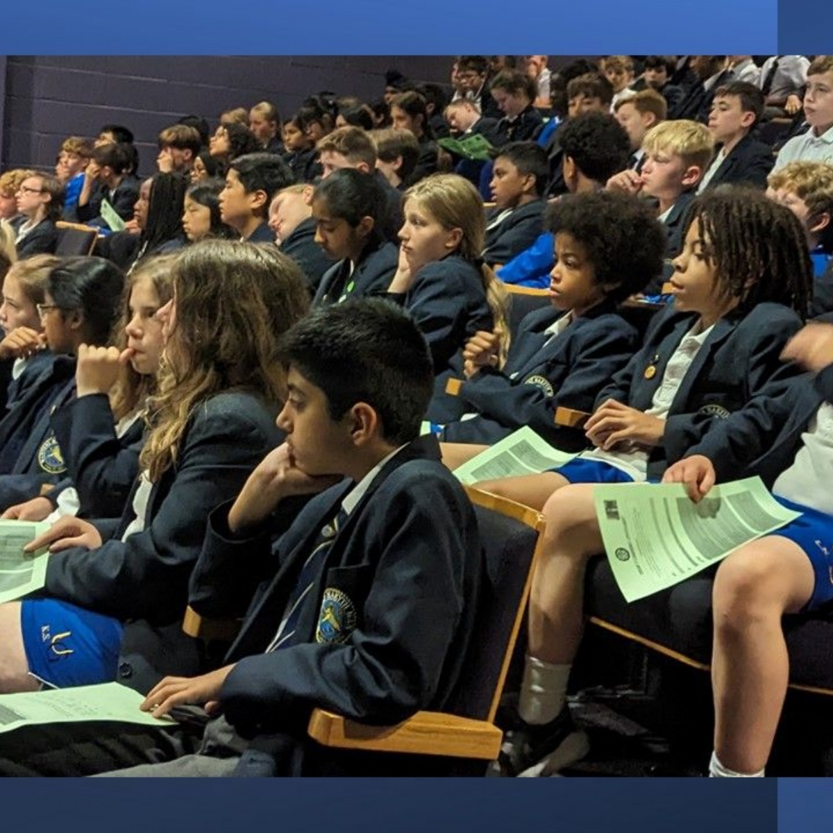 Urmston Grammar School year 7 inspired to aim high