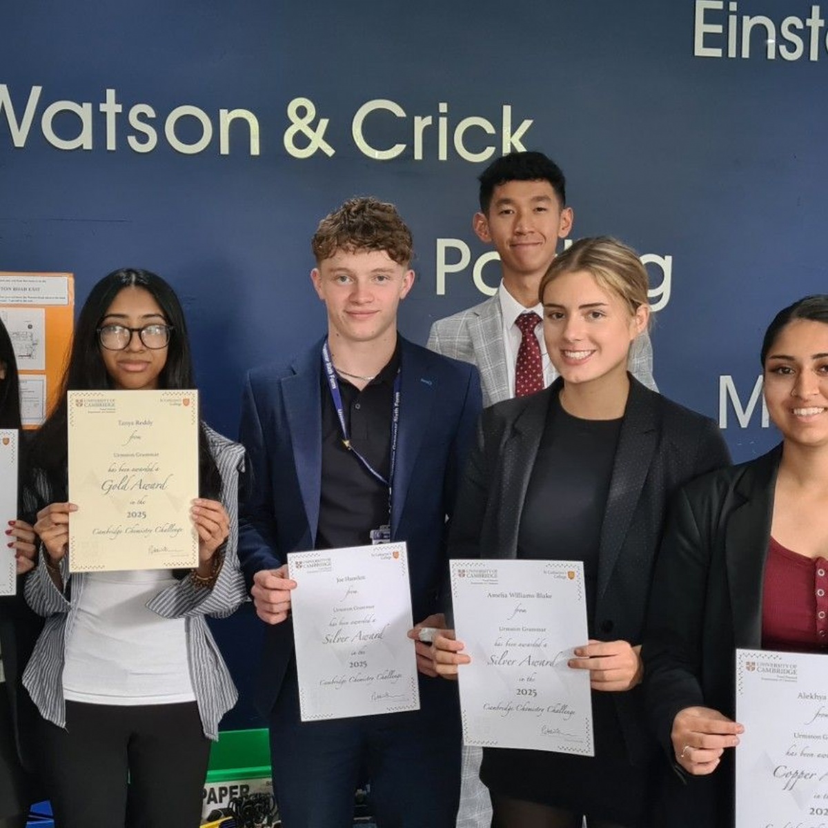 Urmston Grammar School - chemistry success